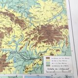 Old map Northern Europe Germany Poland Denmark 43x43cm from 1950