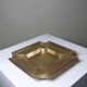 Art Deco brass catchall or ashtray, geometric, 1930s-1940s