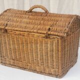 Large vintage wicker basket