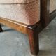 Pair of art deco velvet armchairs