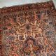 Handmade antique Persian Sarouk rug 3.4' x 5.3' (103cm x 161cm) 1920s -1B699