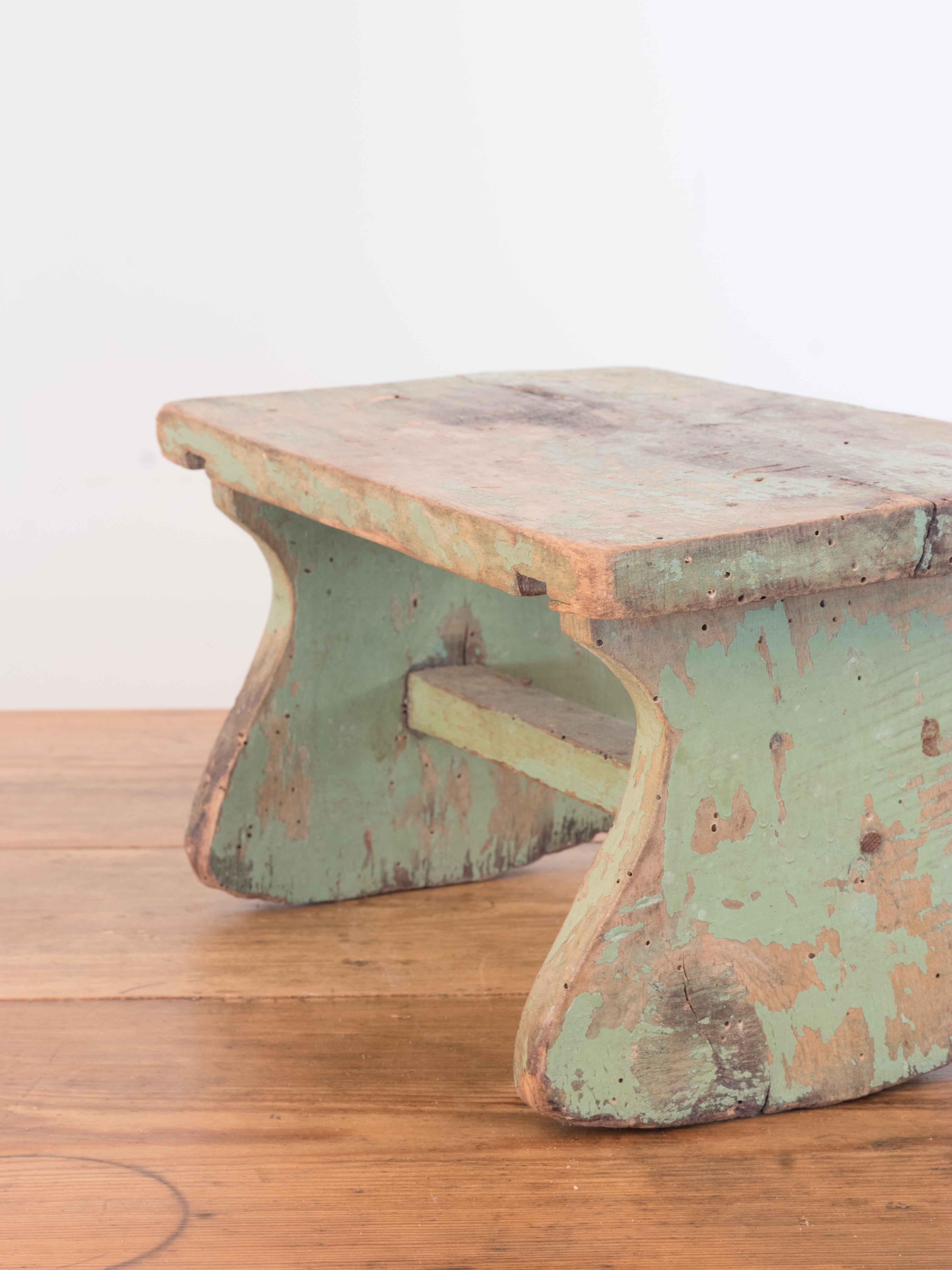 Rustic rocking stool