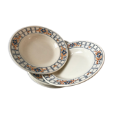 Lot de 6 assiettes creuses Badonvillier Granville