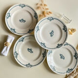 4 ironstone plates from Saint Amand