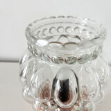 Ceramic lamp and glass globe 1970