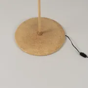 Lampe sur pied unique avec tige tissée