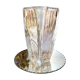 Vintage chiseled glass vase