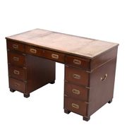 Bureau de campagne en acajou par N. Norton LTD Angleterre