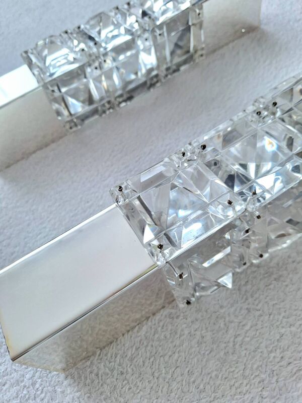 3 luminaires, appliques et lustre Kinkeldey vintage