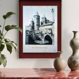 Heliogravure of Metz, vintage printed in 1926.