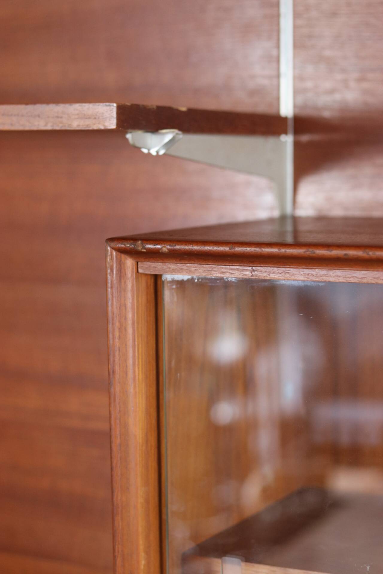 Vintage Scandinavian teak wall unit