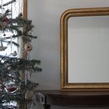 Gilded Louis Philippe mirror dated 1896