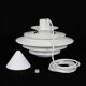 Jeka "Verona" multilayer pendant lamp / Danish modern design / Kurt Wiborg / 1980s