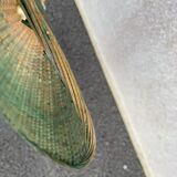 Suspension in green braided rattan