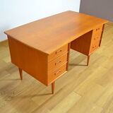 Teak desk scandinavian work 1960