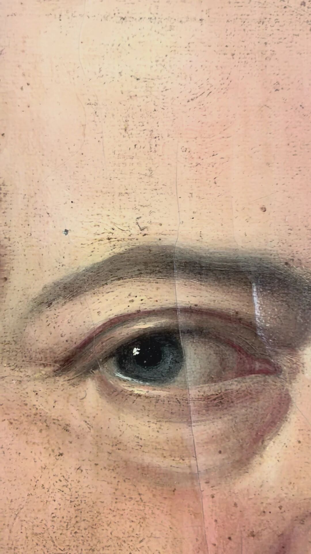 Antique original oil painting of a German opera tenor, large 19th century portrait