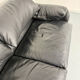 Canapé maralunga design design Vico MAGISTRETTI Cassina en cuir noir