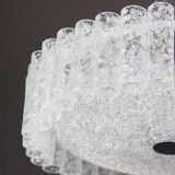 Lustre à tubes de glace en verre Murano par Doria, Allemagne, années 1970