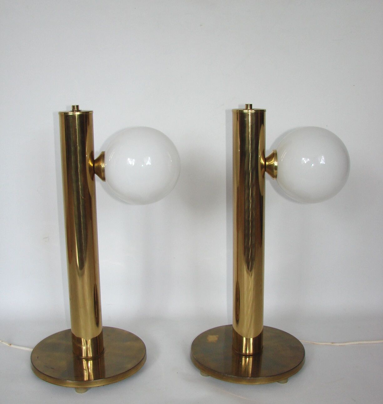 Modern lamps pair, Denmark 60s