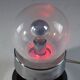 Vintage ball chrome table lamp with red light switch, 1960-1970