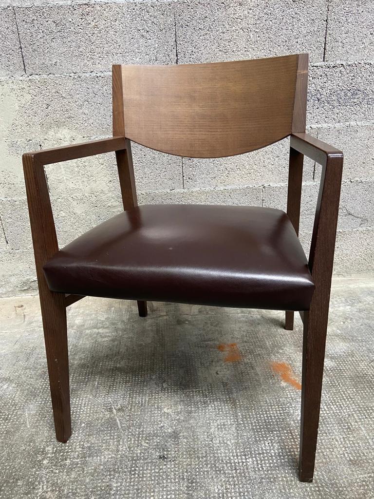 Pair of vintage Scandinavian style armchairs Natuzzi, Italy 1990s