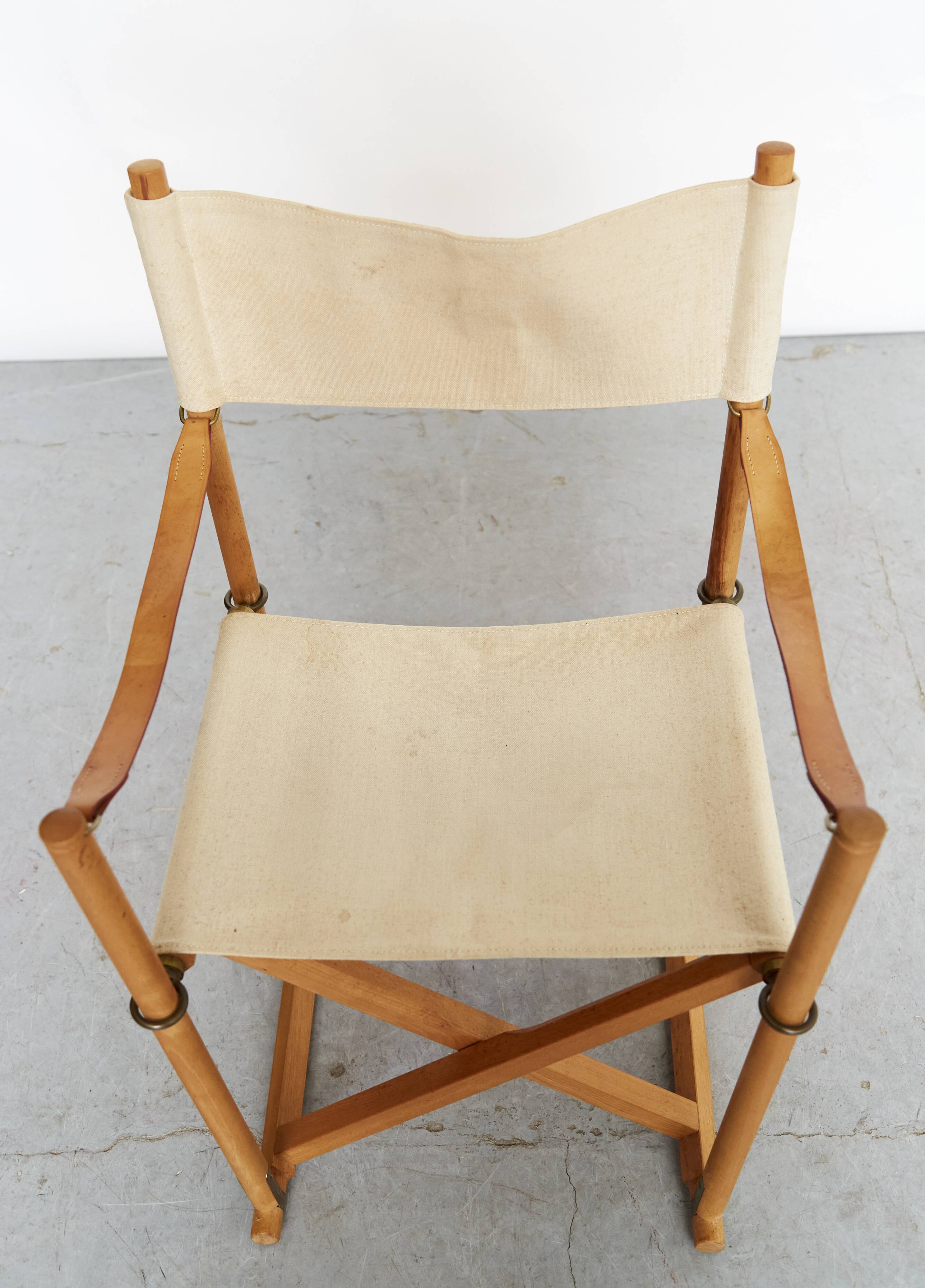Chaise pliante Mogens Koch MK-16 pour Rud Rasmussen