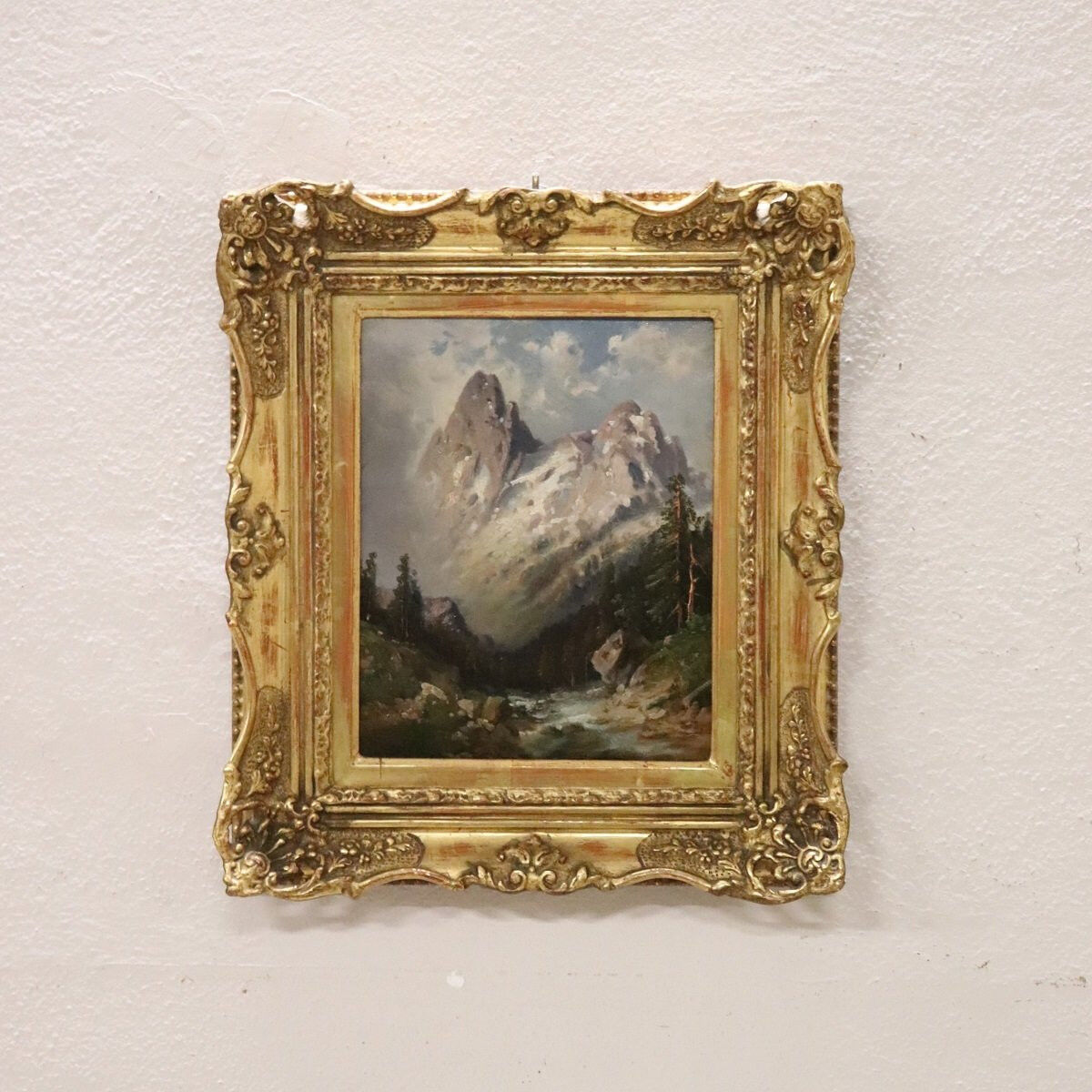 Mountain Landscape, Oil Painting On Board