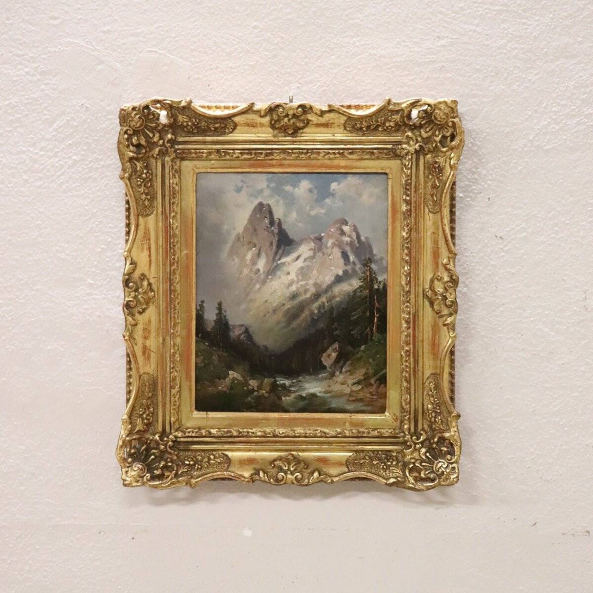 Mountain Landscape, Oil Painting On Board