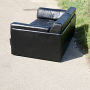 Canapé De Sede DS-76, cuir noir, modulable, Suisse, années 70