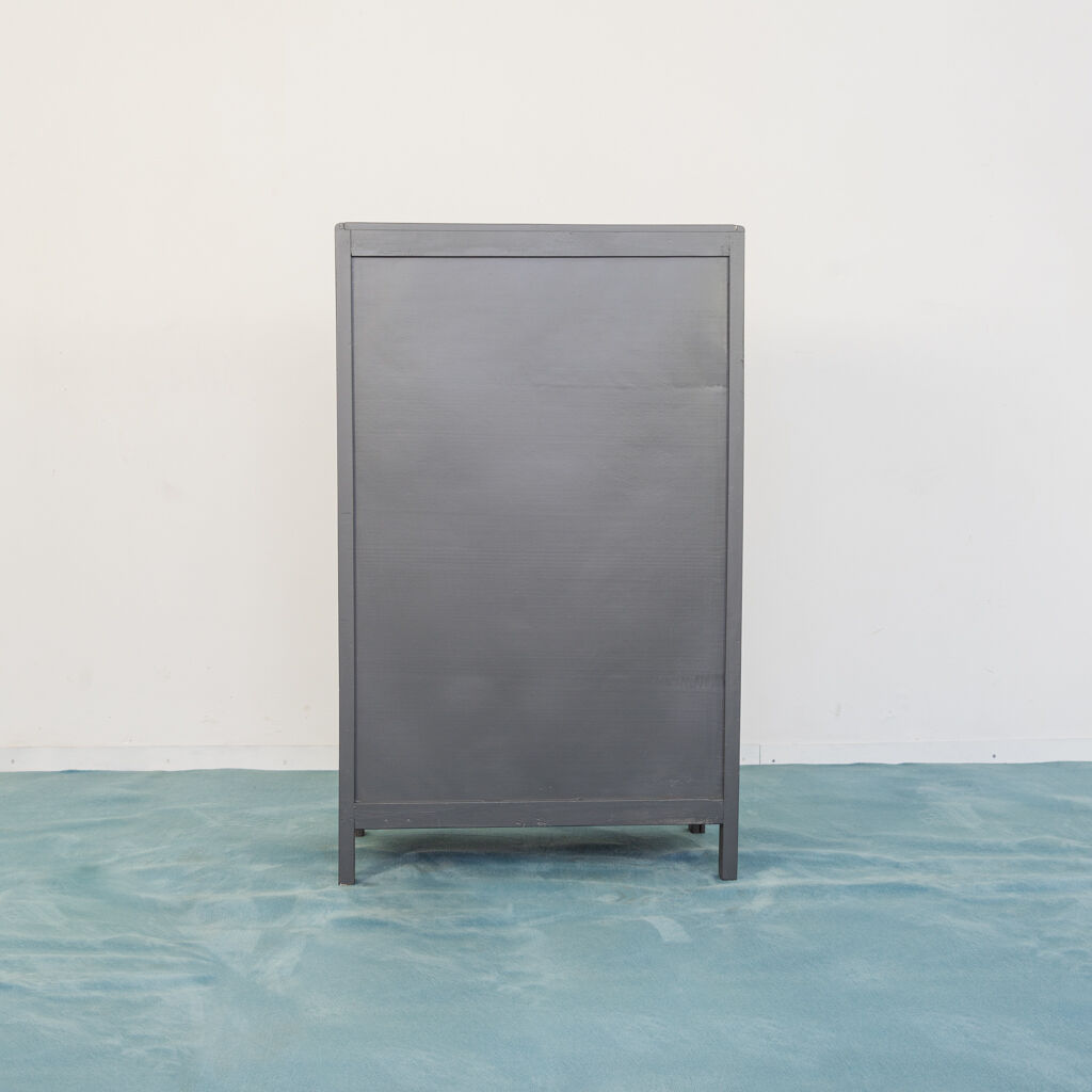 Cabinet from optical chest of drawers wood metal bone 1940s modern vintage