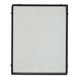 Blue Coloured and Mirrored Glass Wall Mirror, Italy, 1960s