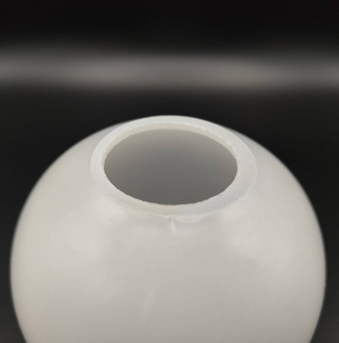 French vintage retro white glass replacement shade