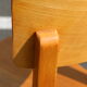 Set of 6 Baumann light beech bistro chairs model N°24