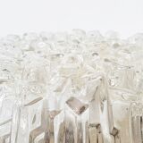 Ceiling light in glass & metal 1960