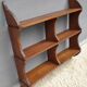 Etagère murale en accolades bois vintage 3 tablettes