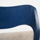 Chaise en teck bleue, design danois, années 1960, designer : Niels Otto Møller