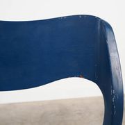 Blue teak chair, Danish design, 1960s, designer: Niels Otto Møller