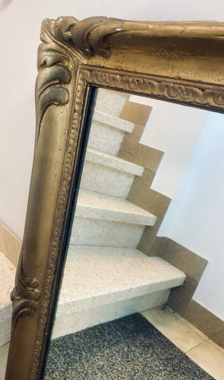 Miroir XIXème avec moulures Or