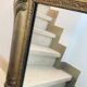 19th century mirror with gold moldings