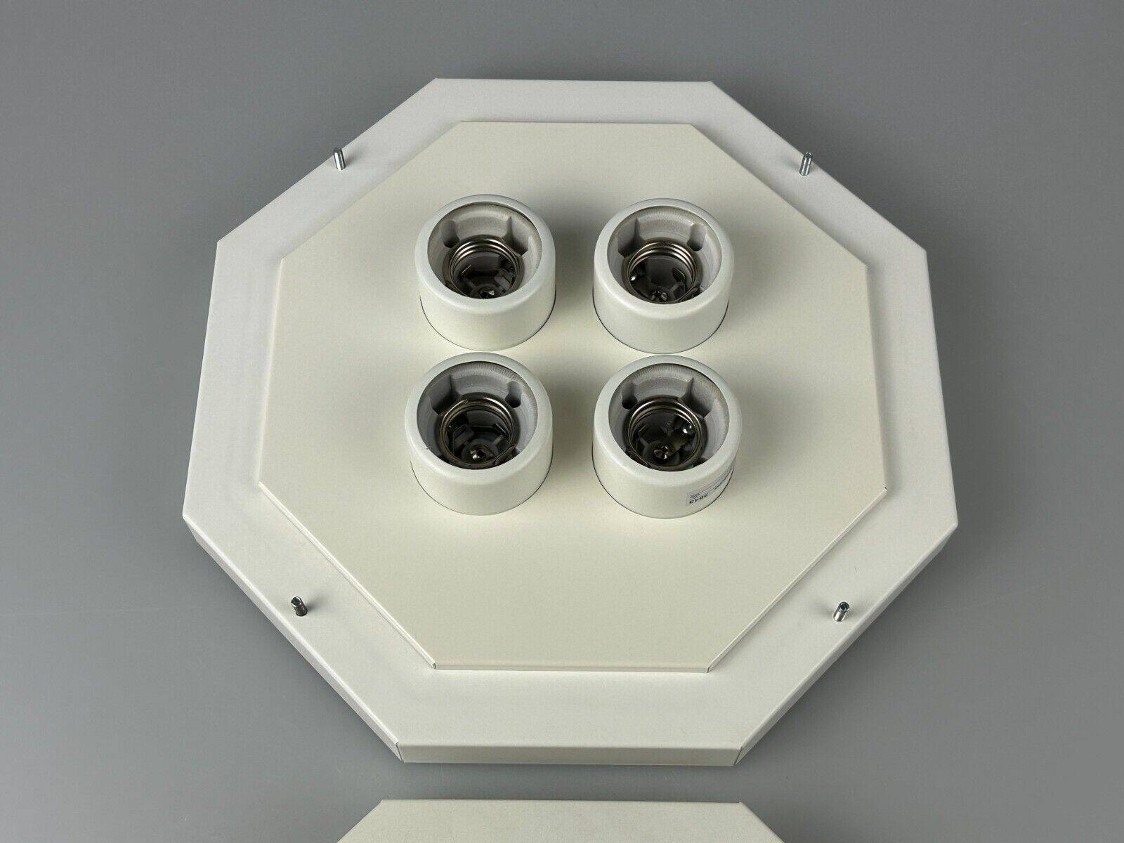 60s 70s ceiling lamp Glashütte Limburg Germany Plafoniere glass & metal