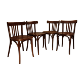 Ensemble de quatre chaises de bistrot
