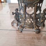 Bronze clock west Germany Maty quartz