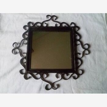 Wrought iron mirror