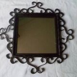 Miroir en fer forgé