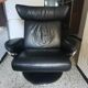 Stressless chair ekorness jazz grained leather and his foot rests