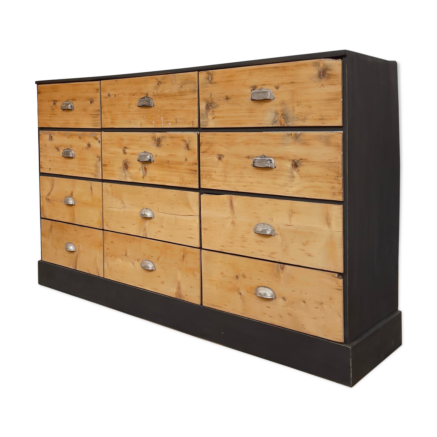 Old wooden craft furniture 12 drawers