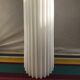 Former scandinavian design hanging opaline white draped made vintage hand