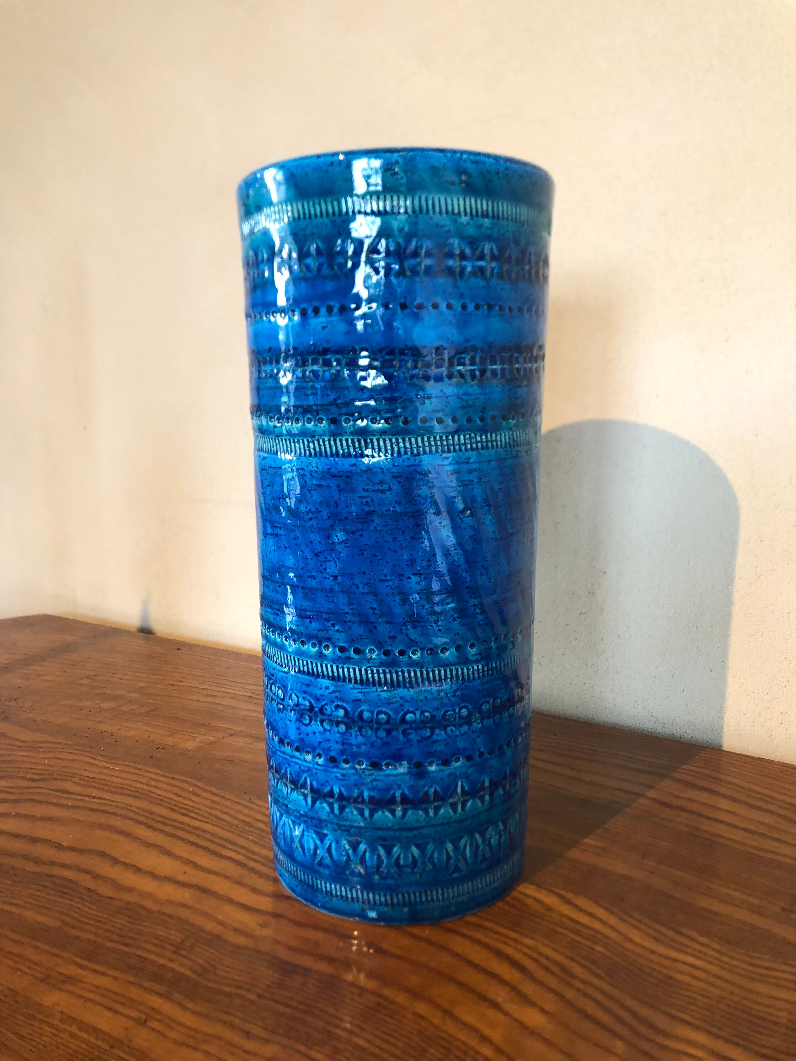 Rimini Blue vase by Aldo Londi for Bitossi