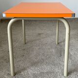 Small children's table in formica orange