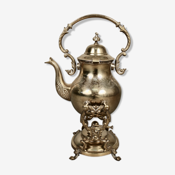 Samovar en métal argenté fin XIXème